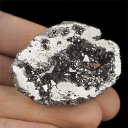 KRYSZTAŁ GÓRSKI - SILVER AURA - GEODA - 48 mm