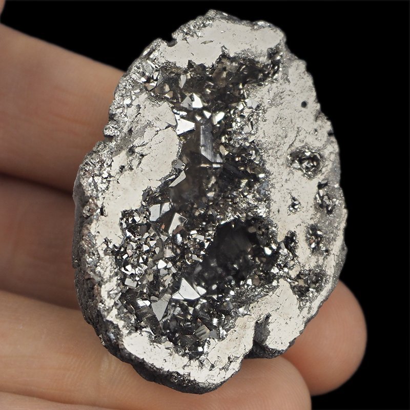 KRYSZTAŁ GÓRSKI - SILVER AURA - GEODA - 48 mm