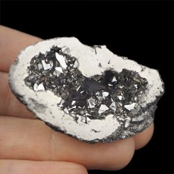 KRYSZTAŁ GÓRSKI - SILVER AURA - GEODA - 49 mm