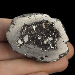 KRYSZTAŁ GÓRSKI - SILVER AURA - GEODA - 49 mm