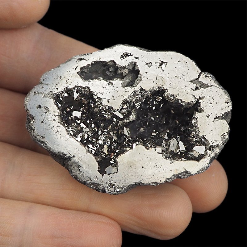KRYSZTAŁ GÓRSKI - SILVER AURA - GEODA - 53 mm