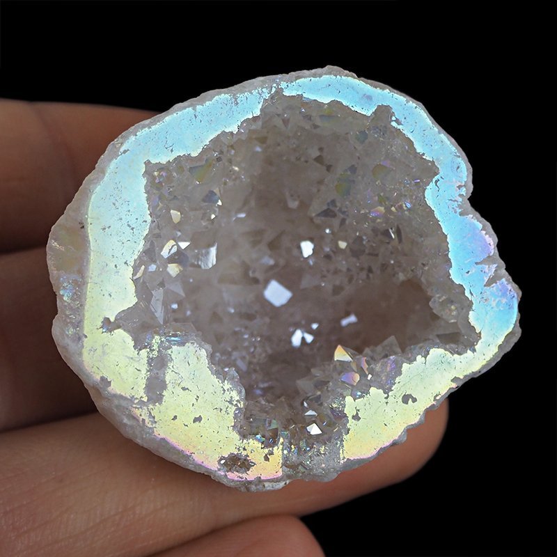 KRYSZTAŁ GÓRSKI - AQUA AURA - GEODA - 43 mm