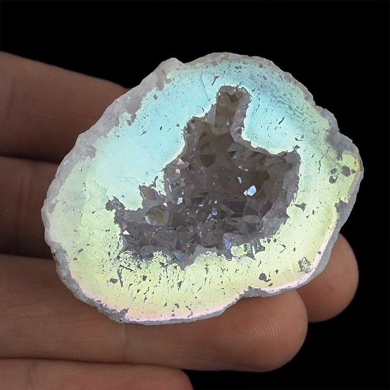 KRYSZTAŁ GÓRSKI - AQUA AURA - GEODA - 49 mm