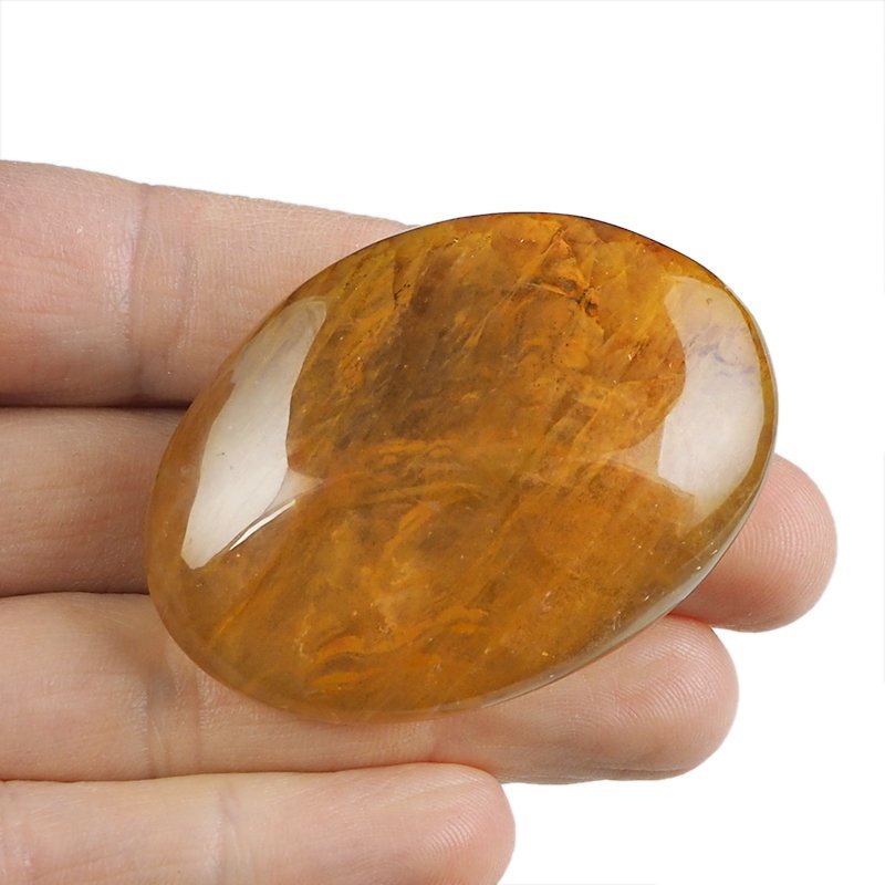 KRYSZTAŁ GÓRSKI Z LIMONITEM - OTOCZAK - 56 mm - MADAGASKAR