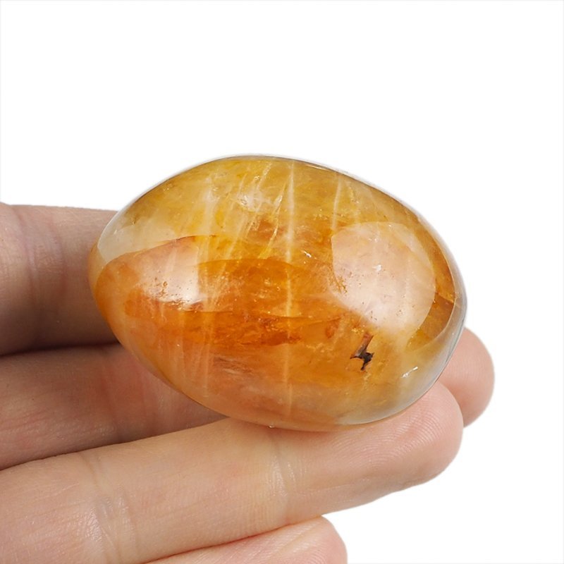 KRYSZTAŁ GÓRSKI Z LIMONITEM - OTOCZAK - 48 mm - MADAGASKAR