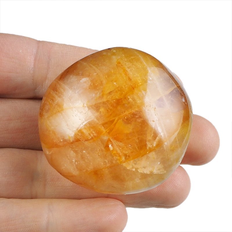 KRYSZTAŁ GÓRSKI Z LIMONITEM - OTOCZAK - 48 mm - MADAGASKAR