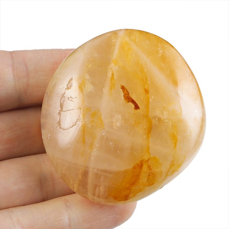KRYSZTAŁ GÓRSKI Z LIMONITEM - OTOCZAK - 58 mm - MADAGASKAR