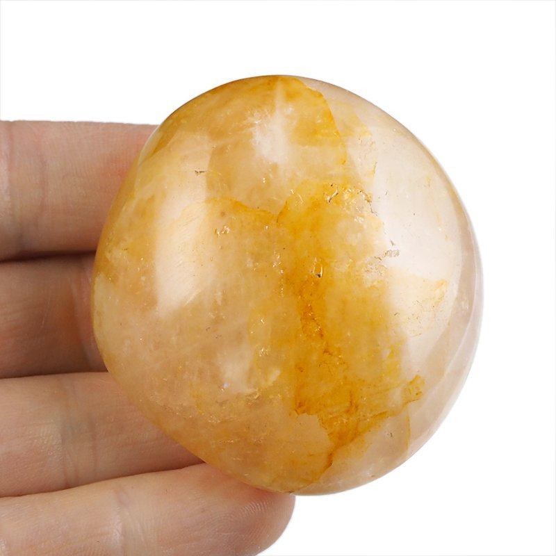 KRYSZTAŁ GÓRSKI Z LIMONITEM - OTOCZAK - 58 mm - MADAGASKAR