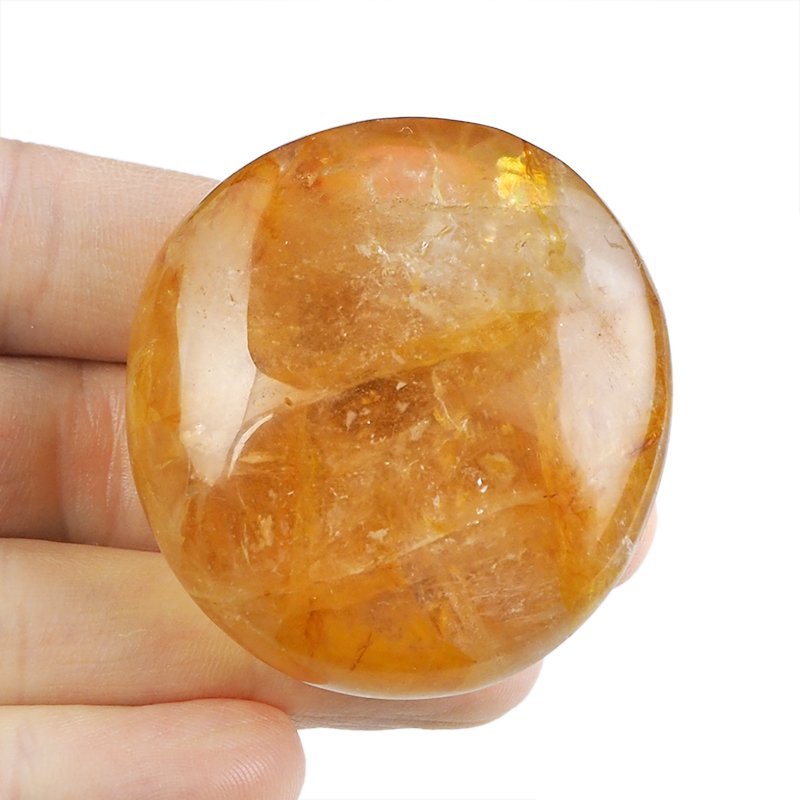 KRYSZTAŁ GÓRSKI Z LIMONITEM - OTOCZAK - 51 mm - MADAGASKAR