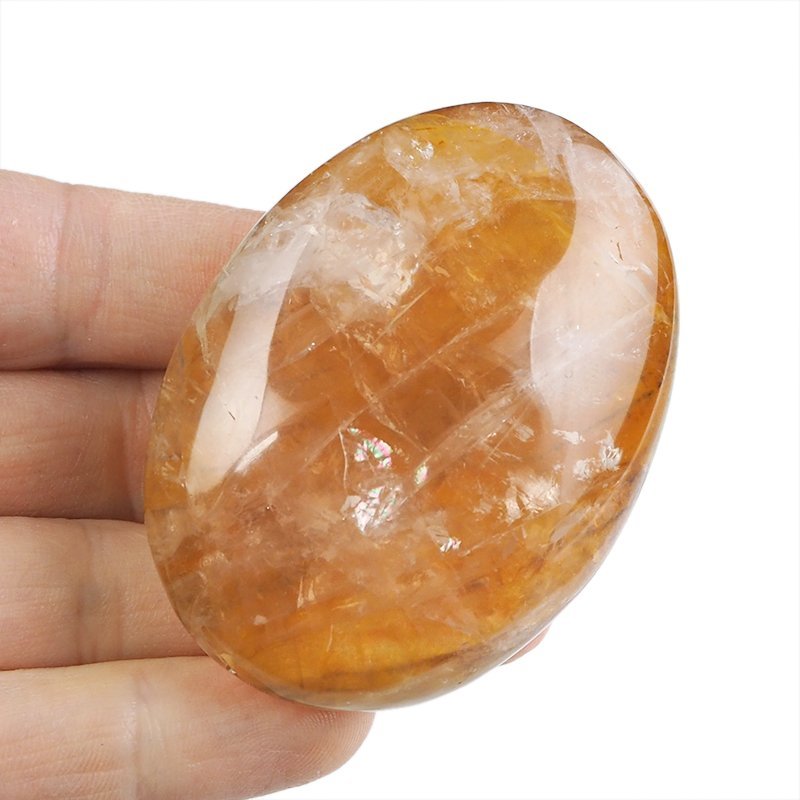 KRYSZTAŁ GÓRSKI Z LIMONITEM - OTOCZAK - 66 mm - MADAGASKAR