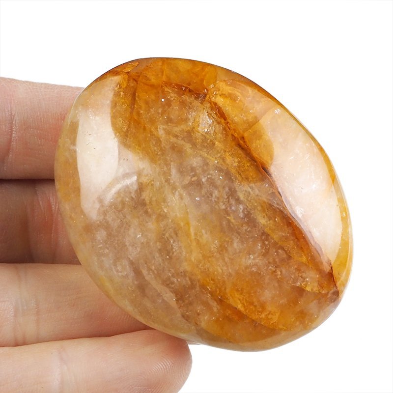 KRYSZTAŁ GÓRSKI Z LIMONITEM - OTOCZAK - 62 mm - MADAGASKAR