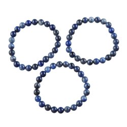 SODALIT - BRANSOLETKA Z NATURALNYCH KAMIENI - KULKA 8mm