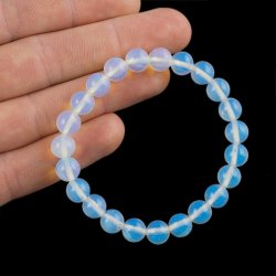 OPALIT - OPAL SYNTETYCZNY - BRANSOLETKA Z KAMIENI - KULKA 8mm