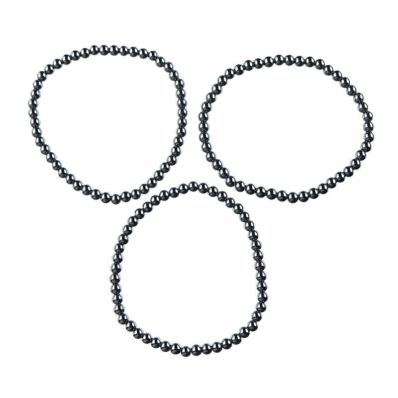 HEMATYT - BRANSOLETKA Z KAMIENI NATURALNYCH - KULKA 4mm
