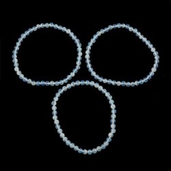 OPALIT - OPAL SYNTETYCZNY - BRANSOLETKA Z KAMIENI - KULKA 4mm
