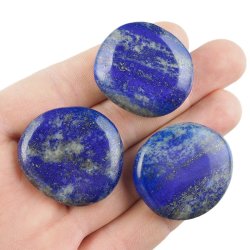 LAPIS LAZULI - PŁASKI OTOCZAK - 32-40 mm