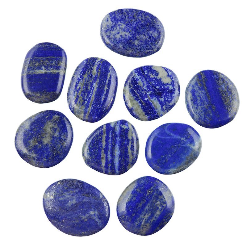 LAPIS LAZULI - PŁASKI OTOCZAK - 32-40 mm