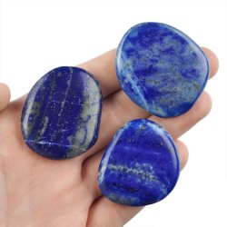 LAPIS LAZULI - PŁASKI OTOCZAK - 40-47 mm