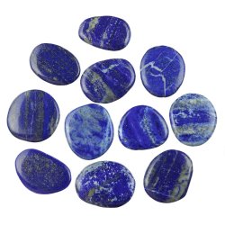 LAPIS LAZULI - PŁASKI OTOCZAK - 40-47 mm