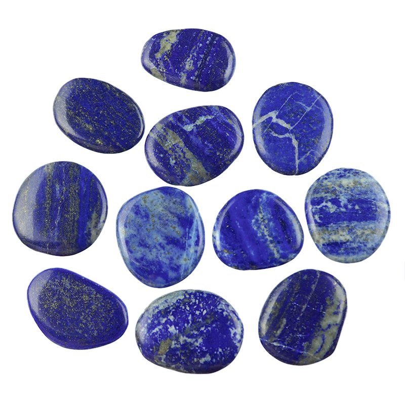 LAPIS LAZULI - PŁASKI OTOCZAK - 40-47 mm