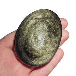 OBSYDIAN ZŁOCISTY - MYDEŁKO - 77 mm - MEKSYK