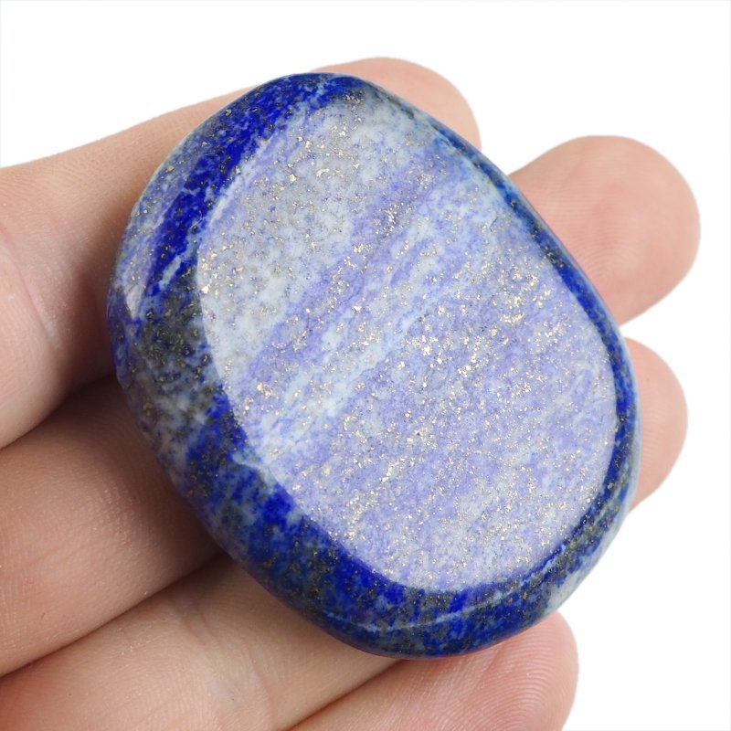 LAPIS LAZULI - PŁASKI OTOCZAK - 49 mm