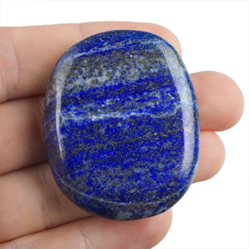 LAPIS LAZULI - PŁASKI OTOCZAK - 49 mm