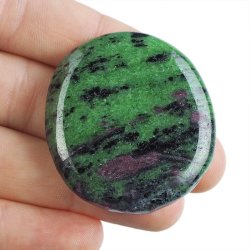 RUBIN, ZOISYT, PARGASYT - PŁASKI OTOCZAK - 45 mm - TANZANIA