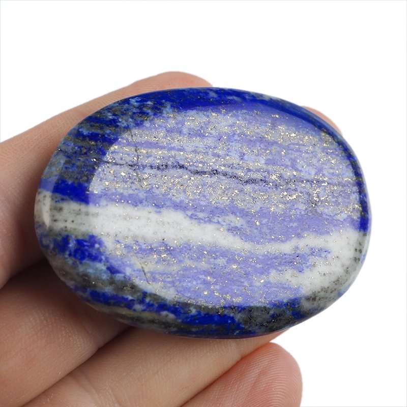 LAPIS LAZULI - PŁASKI OTOCZAK - 55 mm