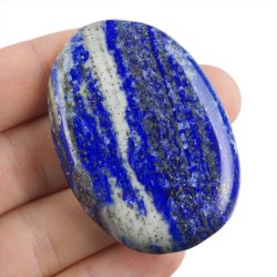 LAPIS LAZULI - PŁASKI OTOCZAK - 55 mm