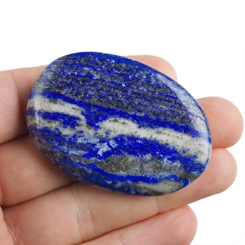 LAPIS LAZULI - PŁASKI OTOCZAK - 55 mm