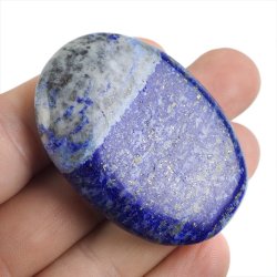 LAPIS LAZULI - PŁASKI OTOCZAK - 53 mm