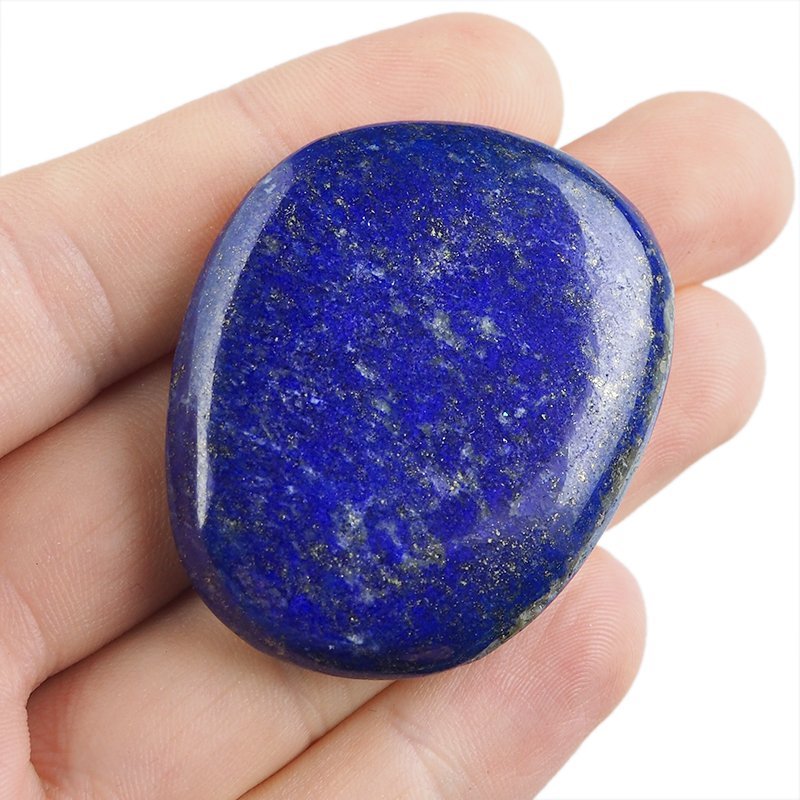 LAPIS LAZULI - PŁASKI OTOCZAK - 48 mm