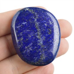 LAPIS LAZULI - PŁASKI OTOCZAK - 48 mm