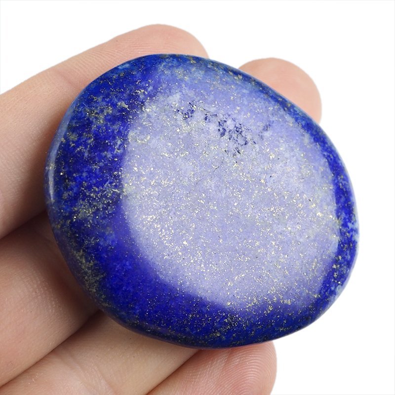 LAPIS LAZULI - PŁASKI OTOCZAK - 52 mm