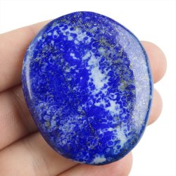 LAPIS LAZULI - PŁASKI OTOCZAK - 52 mm