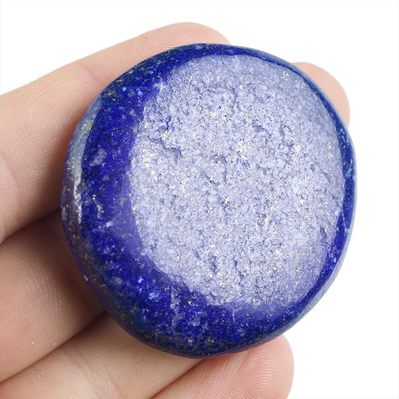 LAPIS LAZULI - PŁASKI OTOCZAK - 48 mm