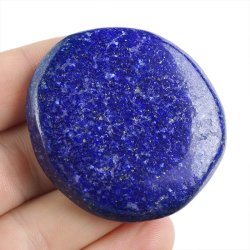 LAPIS LAZULI - PŁASKI OTOCZAK - 48 mm
