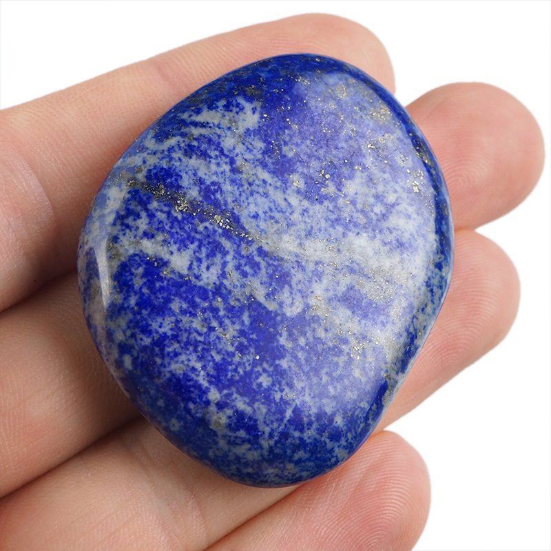 LAPIS LAZULI - PŁASKI OTOCZAK - 48 mm