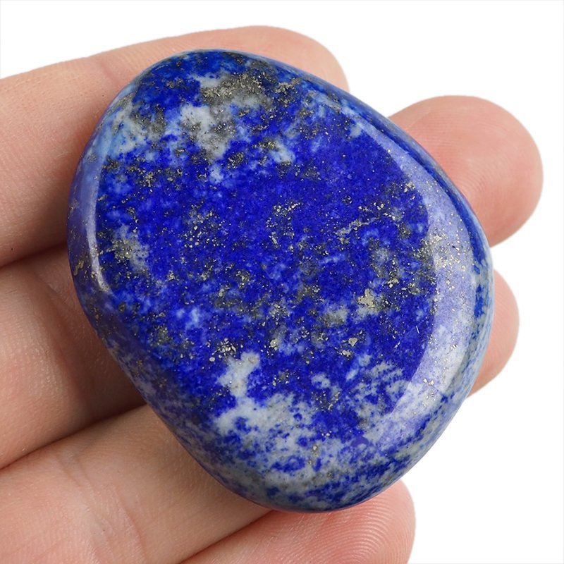 LAPIS LAZULI - PŁASKI OTOCZAK - 48 mm