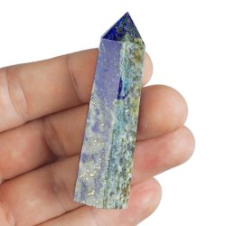 LAPIS LAZULI - OBELISK Z NATURALNEGO KAMIENIA - 62 mm - AFGANISTAN