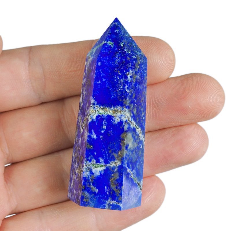 LAPIS LAZULI - OBELISK Z NATURALNEGO KAMIENIA - 60 mm - AFGANISTAN