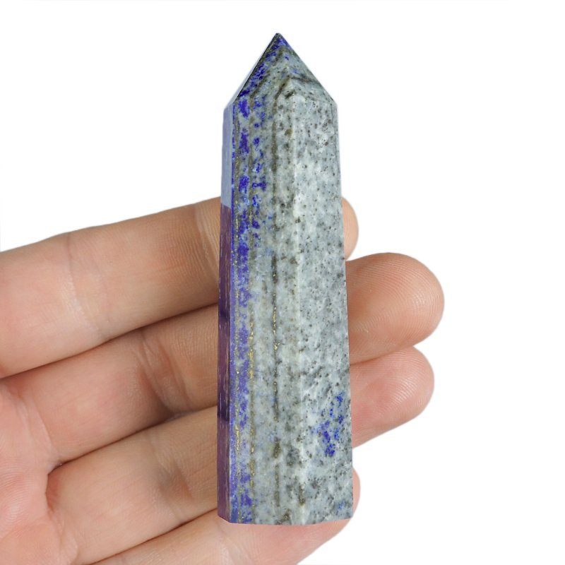 LAPIS LAZULI - OBELISK Z NATURALNEGO KAMIENIA - 80 mm - AFGANISTAN
