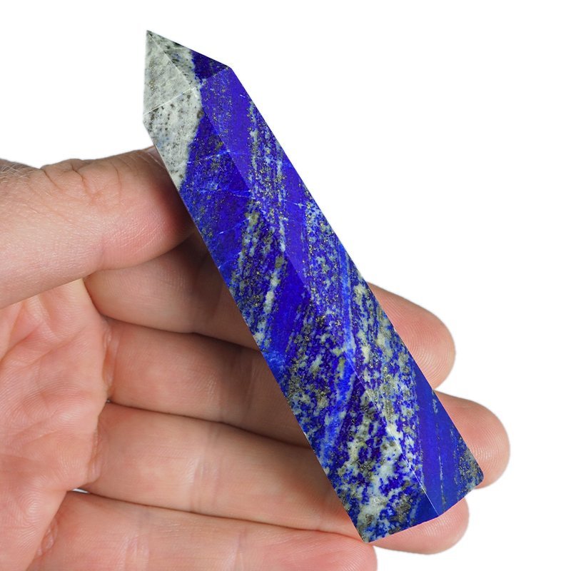 LAPIS LAZULI - OBELISK Z NATURALNEGO KAMIENIA - 96 mm - AFGANISTAN