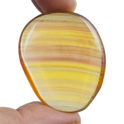 ŻÓŁTY FLUORYT - PŁASKI OTOCZAK - 43 mm