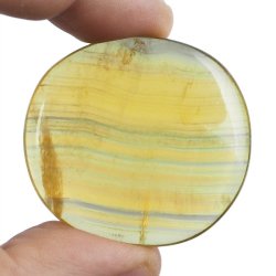 ŻÓŁTY FLUORYT - PŁASKI OTOCZAK - 42 mm