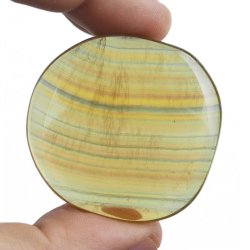 ŻÓŁTY FLUORYT - PŁASKI OTOCZAK - 43 mm