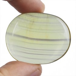 ŻÓŁTY FLUORYT - PŁASKI OTOCZAK - 40 mm