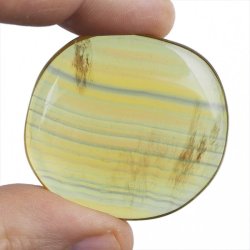 ŻÓŁTY FLUORYT - PŁASKI OTOCZAK - 40 mm