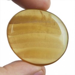 ŻÓŁTY FLUORYT - PŁASKI OTOCZAK - 41 mm